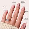 imageGlamnetic Press On Nails  Something Blue  Short Almond Fake Nails Baby Blue with Glossy ampamp Glazed Finish for Weddings Reusable  15 Sizes  30 Nail Kit with Glue8Wifey