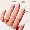 imageGlamnetic Press On Nails  Something Blue  Short Almond Fake Nails Baby Blue with Glossy ampamp Glazed Finish for Weddings Reusable  15 Sizes  30 Nail Kit with Glue3Fiancd