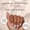 imageGlamnetic x Hello Kitty and Friends Press On Nails  Keroppi  Green French Tip Short Almond Graphic Nails in a Glossy  15 Sizes  30 Nail Kit with GlueHello Kitty White 2022