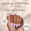 imageGlamnetic x Hello Kitty and Friends Press On Nails  Keroppi  Green French Tip Short Almond Graphic Nails in a Glossy  15 Sizes  30 Nail Kit with GlueKuromi 2024