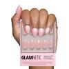 imageGlamnetic Press On Nails  Something Blue  Short Almond Fake Nails Baby Blue with Glossy ampamp Glazed Finish for Weddings Reusable  15 Sizes  30 Nail Kit with Glue2Pinch Me
