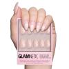 imageGlamnetic Press On Nails  Something Blue  Short Almond Fake Nails Baby Blue with Glossy ampamp Glazed Finish for Weddings Reusable  15 Sizes  30 Nail Kit with Glue4Honeymoon
