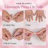 imageGlamnetic Super Strong Brush On Nail Glue  Brush Tip Applicator Mess Free Travel Friendly Vegan  Durable ampamp LongLasting  24 fl oz3 bottles