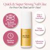 imageGlamnetic Super Strong Brush On Nail Glue  Brush Tip Applicator Mess Free Travel Friendly Vegan  Durable ampamp LongLasting  24 fl ozGlamzilla