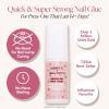 imageGlamnetic Super Strong Brush On Nail Glue  Brush Tip Applicator Mess Free Travel Friendly Vegan  Durable ampamp LongLasting  24 fl ozHello Kitty