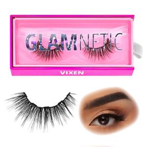 imageGlamnetic Magnetic Eyelashes  Venus  Short Magnetic Lashes 60 Wears Reusable High Volume Faux Mink Lashes Cat Eye 3D Natural Look  1 PairVixen