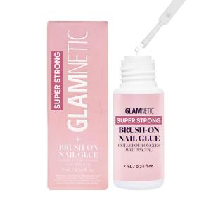 imageGlamnetic Super Strong Brush On Nail Glue  Brush Tip Applicator Mess Free Travel Friendly Vegan  Durable ampamp LongLasting  24 fl oz1 bottle