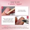 imageGlamnetic Cuticle Trimmer  Stainless Steel Cuticle Remover with Sharp Blades  Safe ampamp Easy to Use Cuticle Nipper  Pedicure Manicure Tools for Fingernails and Toenails