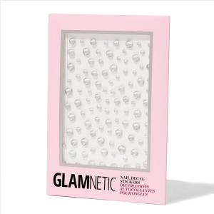 imageGlamnetic Nail Stickers for Nail Art  Pearlfect  3D Pearl Adhesive Nail Decals Customizable  120 Gems Per Sticker Sheet 4 SizesA Gem