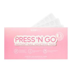 imageGlamnetic Press n Go Instant Nail Adhesive Tabs  Short Term Wear Easily Removable ampamp Less Damaging Customized Fit  90 Tabs