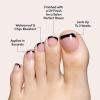 imageGlamnetic Press On Toenails  Cherry Glaze  Bright Red Fake Toe Nails with a Glazed Finish  16 Sizes  32 Toe Nail Kit with GlueCaviar