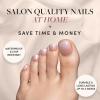 imageGlamnetic Press On Toenails  Cherry Glaze  Bright Red Fake Toe Nails with a Glazed Finish  16 Sizes  32 Toe Nail Kit with GlueFiancd