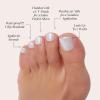 imageGlamnetic Press On Toenails  Cherry Glaze  Bright Red Fake Toe Nails with a Glazed Finish  16 Sizes  32 Toe Nail Kit with GlueHailey