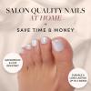 imageGlamnetic Press On Toenails  Cherry Glaze  Bright Red Fake Toe Nails with a Glazed Finish  16 Sizes  32 Toe Nail Kit with GlueHailey