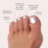 imageGlamnetic Press On Toenails  Cherry Glaze  Bright Red Fake Toe Nails with a Glazed Finish  16 Sizes  32 Toe Nail Kit with GluePure Intentions