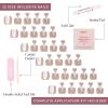 imageGlamnetic Press On Toenails  Cherry Glaze  Bright Red Fake Toe Nails with a Glazed Finish  16 Sizes  32 Toe Nail Kit with GluePure Intentions