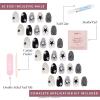 imageGlamnetic x Hello Kitty and Friends Press On Nails  Cinnamoroll Cloud  Pale Blue 3D Cloud Graphic Nails in a Velvet Finish  15 Sizes  30 Nail Kit with GluePochacco 2024
