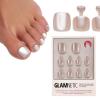 imageGlamnetic Press On Toenails  Cherry Glaze  Bright Red Fake Toe Nails with a Glazed Finish  16 Sizes  32 Toe Nail Kit with GluePure Intentions