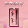 imageGlamnetic Magnetic Eyelashes Lash Kit  Verified  Magnetic Eyeliner Pen Lashes Pack Dramatic Long Eyelash Kit Reusable up to 60 times  1 pair  liner