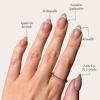 imageGlamnetic x GLAMZILLA Press On Nails  ALWAYS ampamp FOREVER  Short Almond French Tip Fake Nails with 3D Pearls Reusable Wedding Nails  15 Sizes  30 Nail Kit with Glue2NOT YOUR CINDERELLA