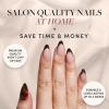imageGlamnetic x GLAMZILLA Press On Nails  ALWAYS ampamp FOREVER  Short Almond French Tip Fake Nails with 3D Pearls Reusable Wedding Nails  15 Sizes  30 Nail Kit with Glue4KILLAZILLA