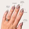 imageGlamnetic x GLAMZILLA Press On Nails  ALWAYS ampamp FOREVER  Short Almond French Tip Fake Nails with 3D Pearls Reusable Wedding Nails  15 Sizes  30 Nail Kit with Glue5WOOMAN
