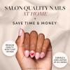 imageGlamnetic x Hello Kitty and Friends Press On Nails  Hello Kitty  Short Oval Red Graphic Fake Nails in a Velvet Finish  15 Sizes  30 Nail Kit with GlueHello Kitty Red 2024