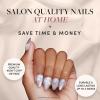 imageGlamnetic x Hello Kitty and Friends Press On Nails  Hello Kitty  Short Oval Red Graphic Fake Nails in a Velvet Finish  15 Sizes  30 Nail Kit with GlueCinnamoroll