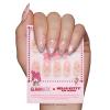 imageGlamnetic x Hello Kitty and Friends Press On Nails  Hello Kitty  Short Oval Red Graphic Fake Nails in a Velvet Finish  15 Sizes  30 Nail Kit with GlueMy Melody