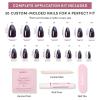 imageGlamnetic Press On Nails  Pumpkin Patch  Short Oval Fake Nails with a Velvet Finish Salon Quality Halloween Nails  15 Sizes  30 Nail Kit with GlueBurgundy Chrome