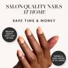 imageGlamnetic Press On Nails  Pumpkin Patch  Short Oval Fake Nails with a Velvet Finish Salon Quality Halloween Nails  15 Sizes  30 Nail Kit with GlueCandy Corn