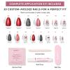 imageGlamnetic Press On Nails  Pumpkin Patch  Short Oval Fake Nails with a Velvet Finish Salon Quality Halloween Nails  15 Sizes  30 Nail Kit with GlueCrybaby Clown