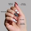 imageGlamnetic Press On Nails  Pumpkin Patch  Short Oval Fake Nails with a Velvet Finish Salon Quality Halloween Nails  15 Sizes  30 Nail Kit with GlueCrybaby Clown