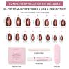 imageGlamnetic Press On Nails  Pumpkin Patch  Short Oval Fake Nails with a Velvet Finish Salon Quality Halloween Nails  15 Sizes  30 Nail Kit with GlueMagnetic Moscow