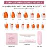 imageGlamnetic Press On Nails  Pumpkin Patch  Short Oval Fake Nails with a Velvet Finish Salon Quality Halloween Nails  15 Sizes  30 Nail Kit with GluePumpkin Patch