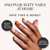 imageGlamnetic Press On Nails  Pumpkin Patch  Short Oval Fake Nails with a Velvet Finish Salon Quality Halloween Nails  15 Sizes  30 Nail Kit with GluePumpkin Patch