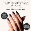 imageGlamnetic Press On Nails  Pumpkin Patch  Short Oval Fake Nails with a Velvet Finish Salon Quality Halloween Nails  15 Sizes  30 Nail Kit with GlueTil Death