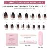 imageGlamnetic Press On Nails  Pumpkin Patch  Short Oval Fake Nails with a Velvet Finish Salon Quality Halloween Nails  15 Sizes  30 Nail Kit with GlueTil Death