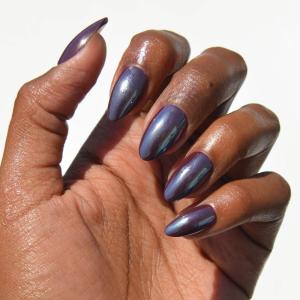 imageGlamnetic Press On Nails  Pumpkin Patch  Short Oval Fake Nails with a Velvet Finish Salon Quality Halloween Nails  15 Sizes  30 Nail Kit with GlueBurgundy Chrome