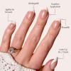 imageGlamnetic Press On Nails  Mrs  Short Almond Fake Nails with French Tips and Glossy Glazed Finish Salon Quality  15 Sizes  30 Nail Kit with GlueMrs