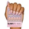 imageGlamnetic Press On Nails  Mrs  Short Almond Fake Nails with French Tips and Glossy Glazed Finish Salon Quality  15 Sizes  30 Nail Kit with GlueFrench Lilac