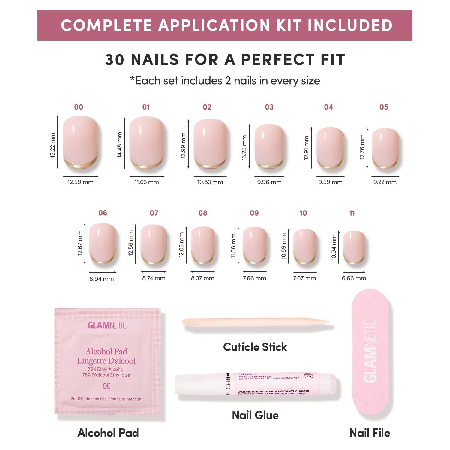 imageGlamnetic Press On Nails  Oat Milk  Medium Coffin White Fake Nails Salon Quality Milky Nails  15 Sizes  30 Nail Kit with Glue1A  Quiet Luxury