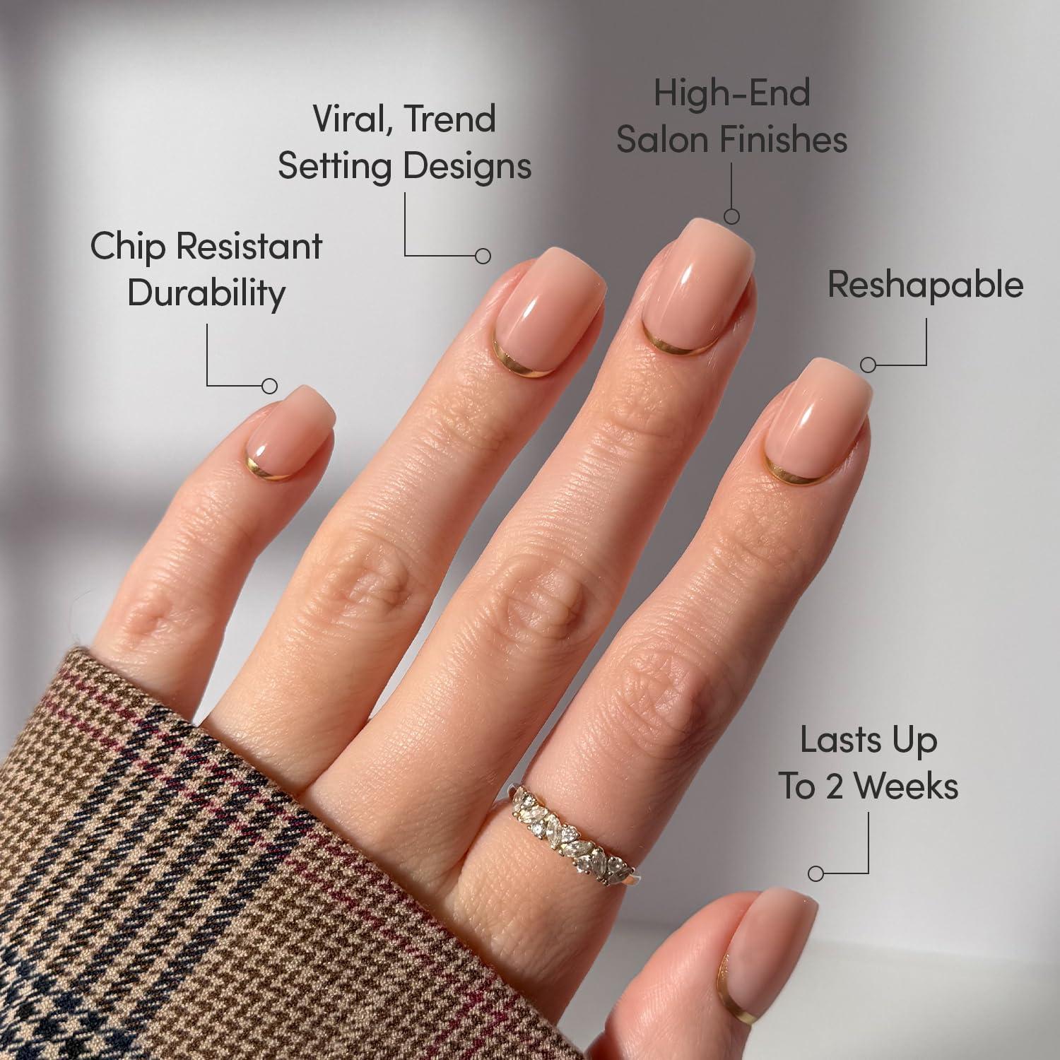 imageGlamnetic Press On Nails  Oat Milk  Medium Coffin White Fake Nails Salon Quality Milky Nails  15 Sizes  30 Nail Kit with Glue1B  Goal Setter