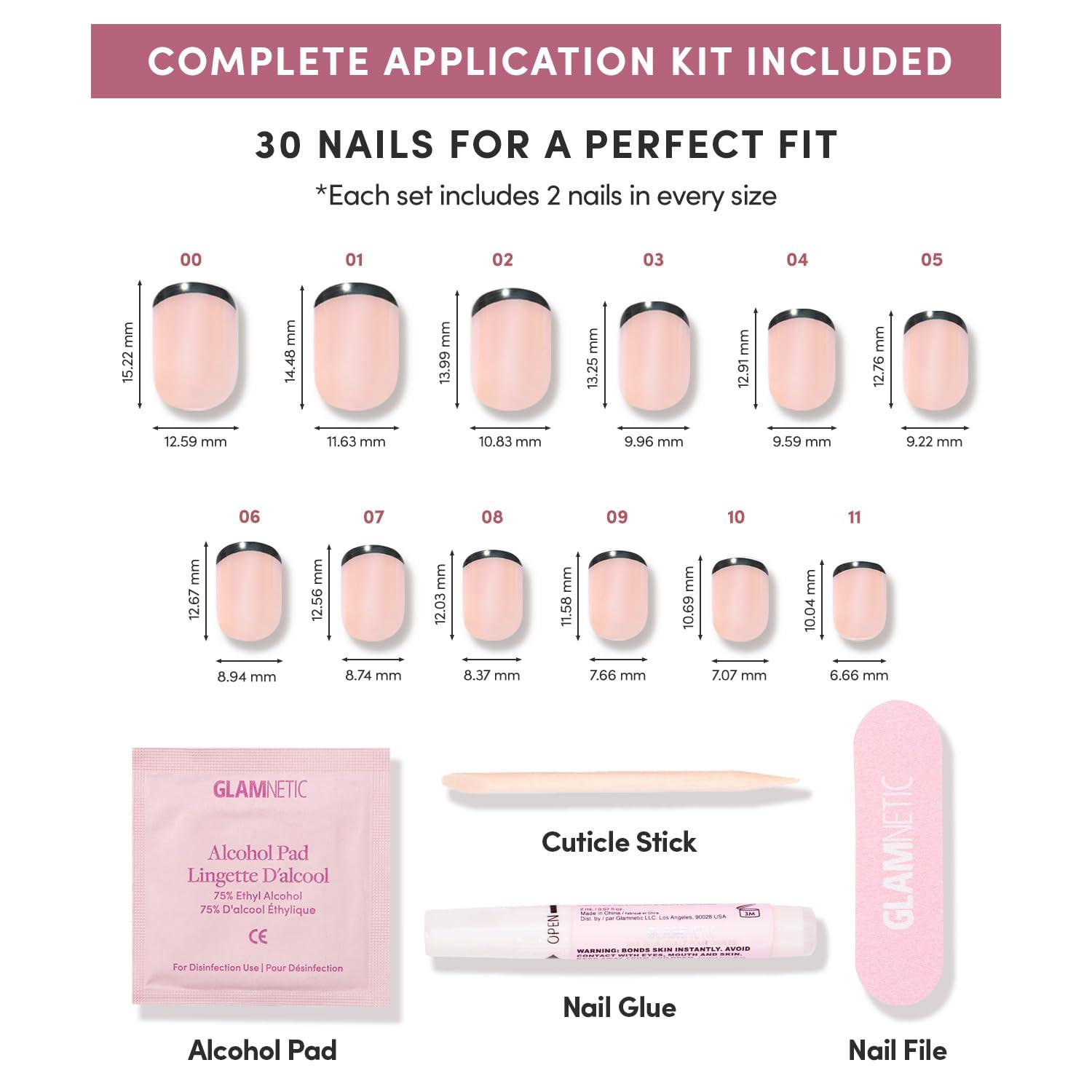 imageGlamnetic Press On Nails  Oat Milk  Medium Coffin White Fake Nails Salon Quality Milky Nails  15 Sizes  30 Nail Kit with Glue3A  Burnt Miso