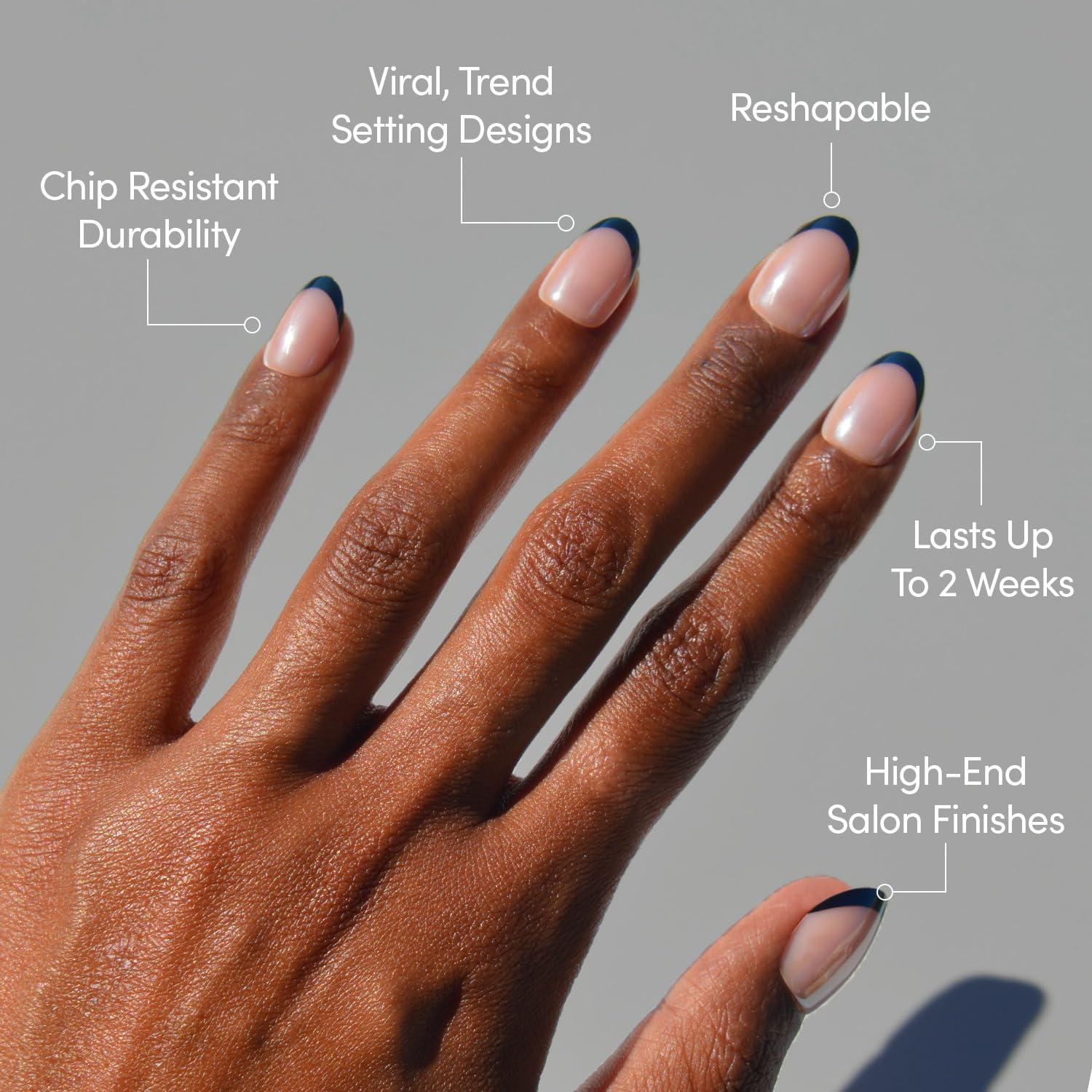 imageGlamnetic Press On Nails  Oat Milk  Medium Coffin White Fake Nails Salon Quality Milky Nails  15 Sizes  30 Nail Kit with Glue3B  Smoke Salt