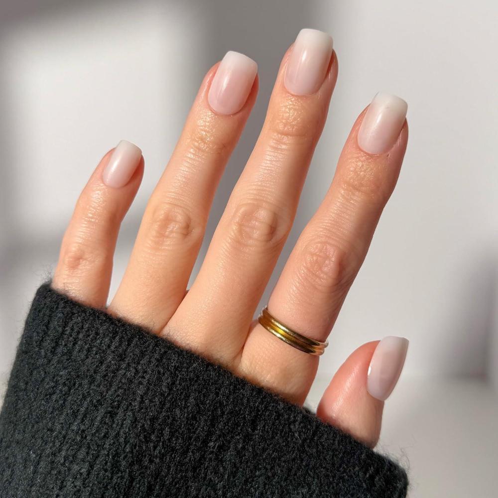 imageGlamnetic Press On Nails  Oat Milk  Medium Coffin White Fake Nails Salon Quality Milky Nails  15 Sizes  30 Nail Kit with Glue6B  Clean Cut