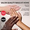 imageGlamnetic Press On Nails  Oat Milk  Medium Coffin White Fake Nails Salon Quality Milky Nails  15 Sizes  30 Nail Kit with Glue1A  Quiet Luxury