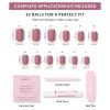 imageGlamnetic Press On Nails  Oat Milk  Medium Coffin White Fake Nails Salon Quality Milky Nails  15 Sizes  30 Nail Kit with Glue4A  Mauve Cutie