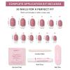 imageGlamnetic Press On Nails  Oat Milk  Medium Coffin White Fake Nails Salon Quality Milky Nails  15 Sizes  30 Nail Kit with Glue4C  Mauve Mood