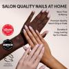 imageGlamnetic Press On Nails  Oat Milk  Medium Coffin White Fake Nails Salon Quality Milky Nails  15 Sizes  30 Nail Kit with Glue5E  Sugar Doll